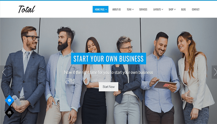 أفضل 80 قوالب ووردبريس مجانية لجميع انواع المواقع (2026) 39 قوالب ووردبريس المجانية - Total