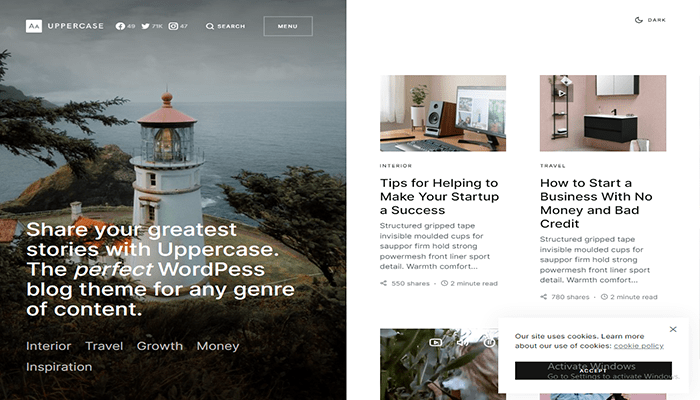 افضل 25 قوالب ووردبريس تقنية للمدونات لعام 2026 22 قوالب ووردبريس التقنية - Uppercase