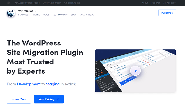 افضل 12 اضافات ترحيل ووردبريس مجانية ومدفوعة لعام 2025 7 اضافات ووردبريس للترحيل - WP Migrate DB Pro