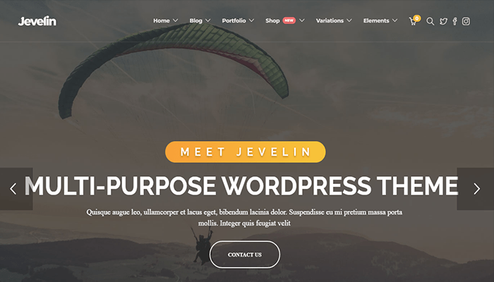 أفضل 30+ قوالب التصوير الفوتوغرافي ووردبريس لعام 2026 23 jevelin photography wordpress theme