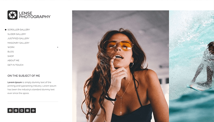 أفضل 30+ قوالب التصوير الفوتوغرافي ووردبريس لعام 2026 32 قوالب ووردبريس فوتوغرافي - Lense