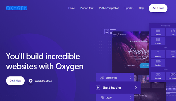 افضل 15+ منشئي صفحة ووردبريس بالسحب والإفلات لعام 2026 18 oxygen wordpress page builder