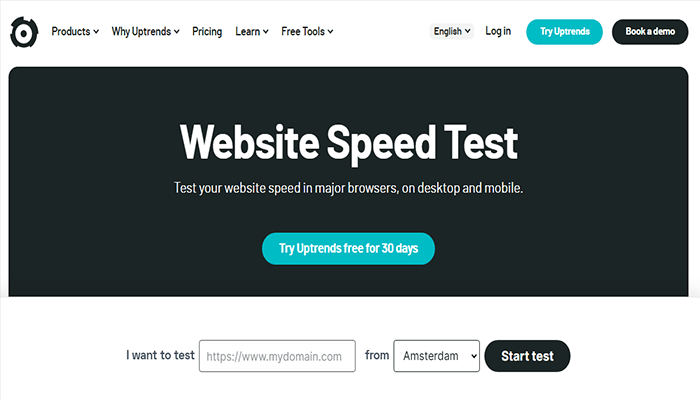 افضل 15 ادوات اختبار سرعة الموقع الإلكتروني لعام 2026 18 اداة قياس سرعة موقع الويب Uptrends