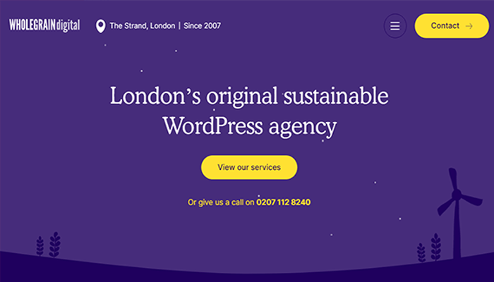 افضل 40 شركات تطوير مواقع الكترونية فى عام 2026 23 wholegraindigital homepage