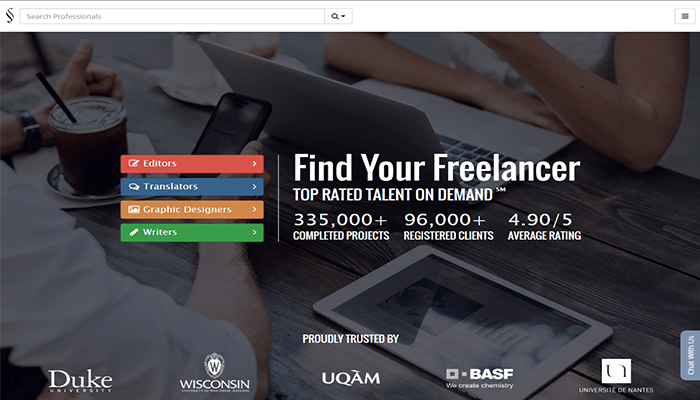 أفضل 15+ مواقع مستقل للعثور على عمل لعام 2025 14 servicescape homepage