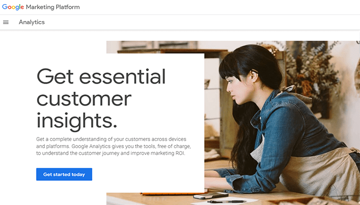 تحليلات موقع الويب: أفضل 11 حلول تحليلية لمستخدمي ووردبريس 4 الصفحة الرئيسية - Google Analytics