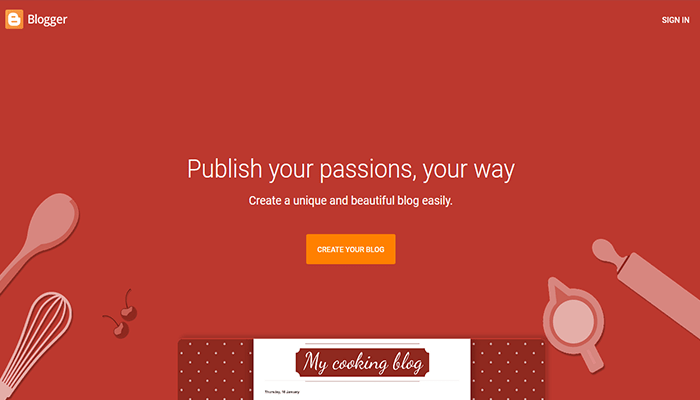 ما هو نظام إدارة المحتوى CMS؟ دليل شامل للمبتدئين 8 نظام إدارة المحتوى - Blogger