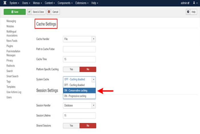 جوملا مقابل ووردبريس: ما هو CMS الذي يجب عليك استخدامه؟ 12 إعدادات ذاكرة التخزين المؤقت لجوملا