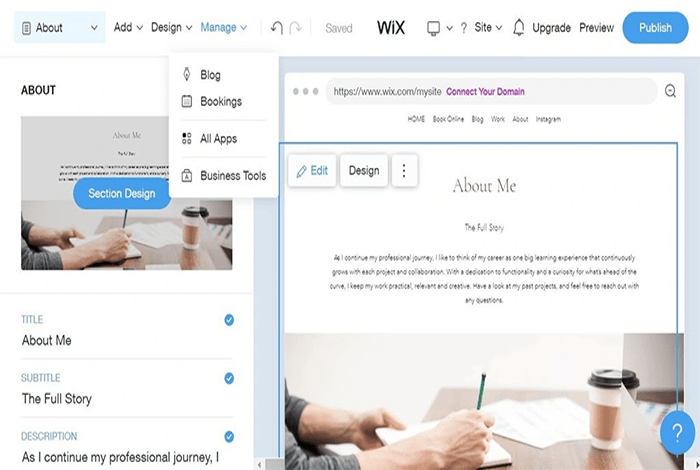 مقارنة Wix وWordPress: ما هو الخيار الأفضل لك؟ 14 محرر ويكس