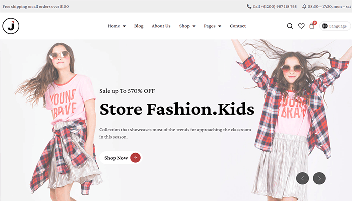 أفضل 30+ قوالب تجارة الكترونية ووردبريس لزيادة مبيعاتك 2025 32 قالب التجارة الكترونية Jayla