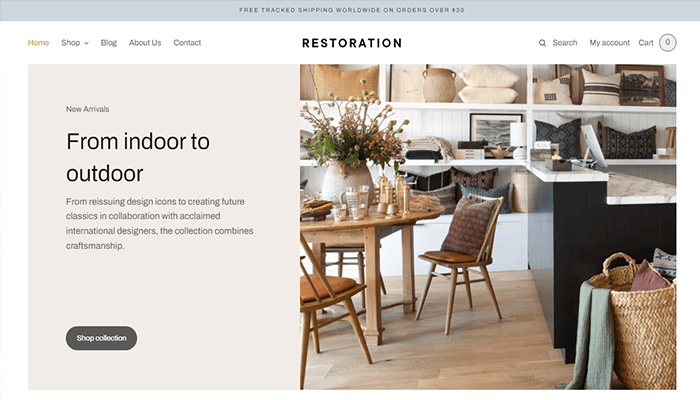 أفضل 30+ قوالب تجارة الكترونية ووردبريس لزيادة مبيعاتك 2025 29 قالب التجارة الكترونية Restoration