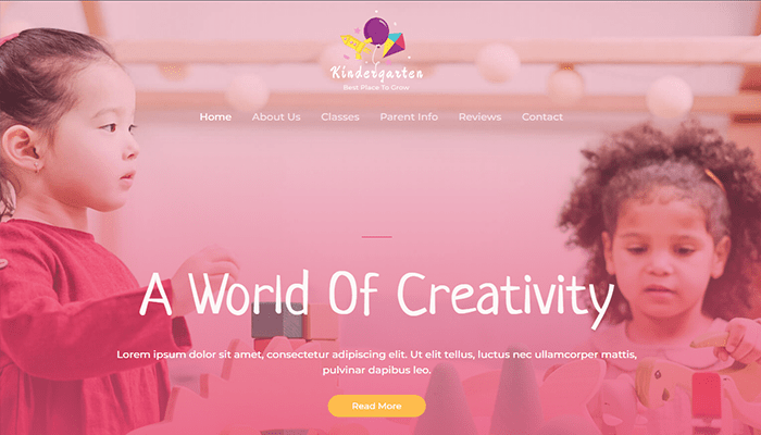 أفضل 25+ قوالب ووردبريس تعليمية للمدارس والجامعات (2026) 4 Astra School Kindergarten Theme