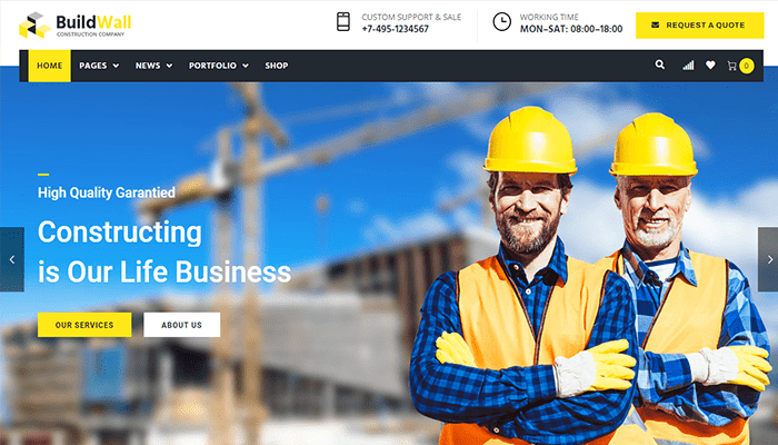 أفضل 24 قوالب ووردبريس عقارات للوسطاء العقاريين لعام 2025 15 قالب ووردبريس العقارات BuildWall