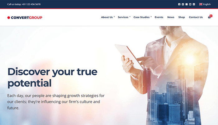 أفضل 45 قوالب ووردبريس متعددة الأغراض لعام 2026 17 Convert Wordpress Theme