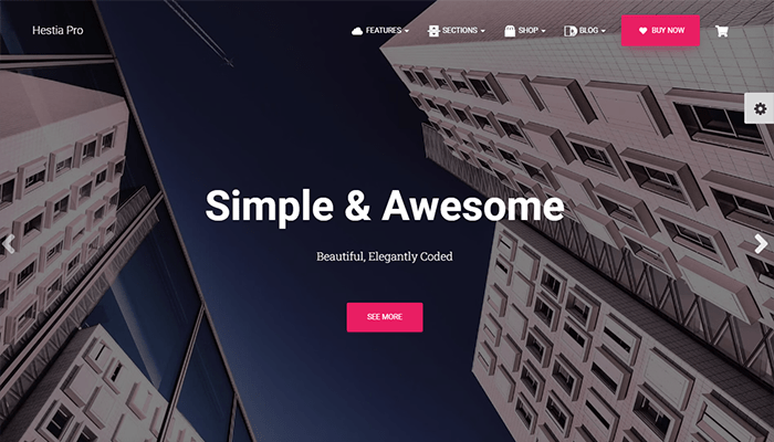 أفضل 30+ قوالب التصوير الفوتوغرافي ووردبريس لعام 2026 33 قالب ووردبريس Hestia Pro