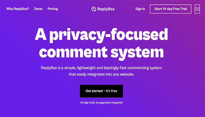 أفضل 15+ اضافات تعليقات ووردبريس لتعزيز التفاعل لعام 2025 18 ReplyBox Homepage