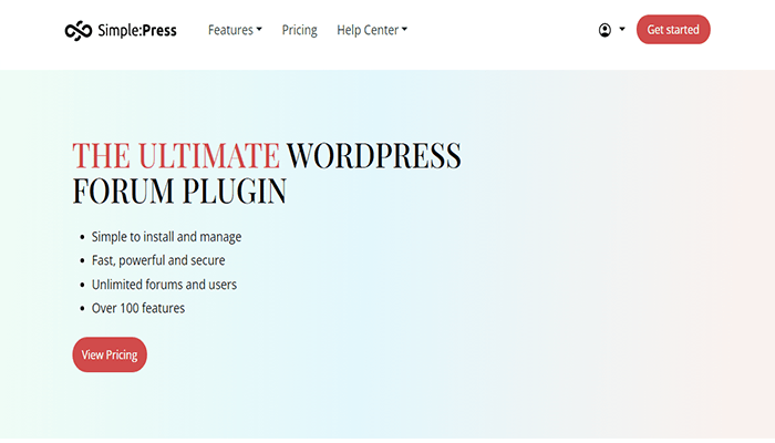 أفضل 10 اضافات منتدى ووردبريس لموقعك في عام 2026 13 Simple Press plugin