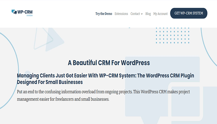 أفضل 10 اضافات إدارة علاقات العملاء ووردبريس لعام 2025 7 اضافة إدارة علاقات العملاء ووردبريس WP CRM