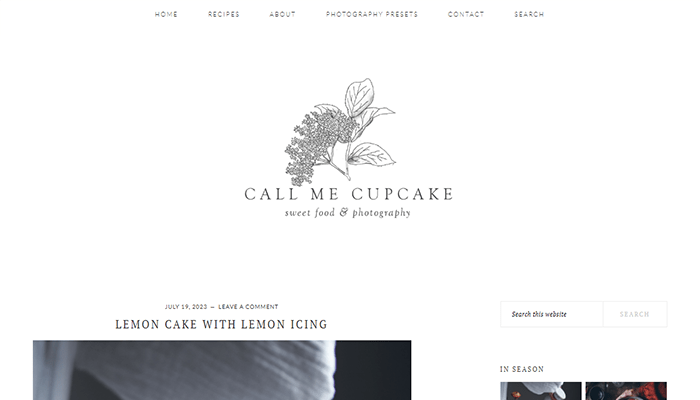 29 فكرة مدونة جديدة ناجحة للبدء بها هذا العام 18 مدونة طعام Call Me Cupcake