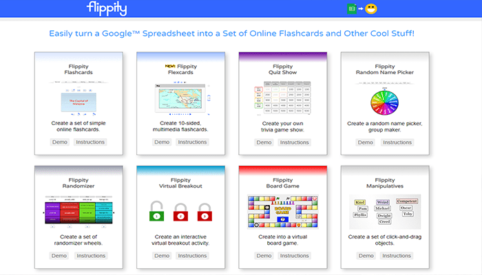 29 فكرة مدونة جديدة ناجحة للبدء بها هذا العام 4 أداة تفاعلية flippity - الصفحة الرئيسية