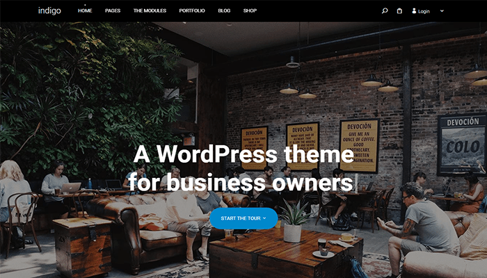 أفضل 45 قوالب ووردبريس متعددة الأغراض لعام 2026 34 قالب indigo