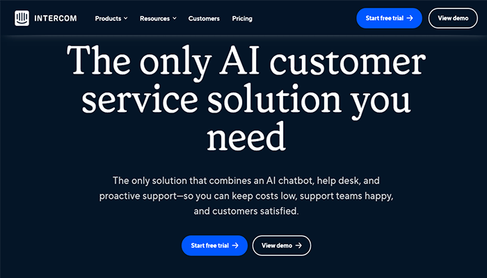 أفضل 15+ اضافات الدردشة المباشرة ووردبريس لعام 2025 16 صفحة intercom الرئيسية