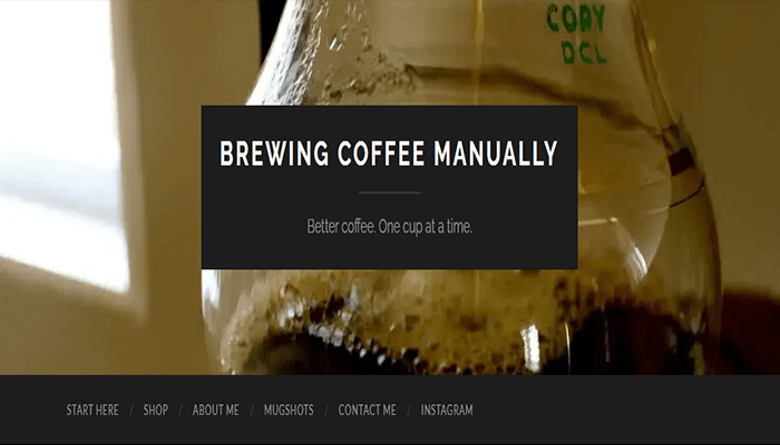 29 فكرة مدونة جديدة ناجحة للبدء بها هذا العام 20 manualcoffeebrewing homepage