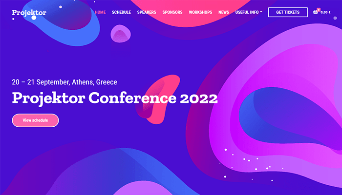 أفضل 25+ قوالب ووردبريس مدفوعة منظمة ومرتبة لعام 2025 30 projektor wordpress theme