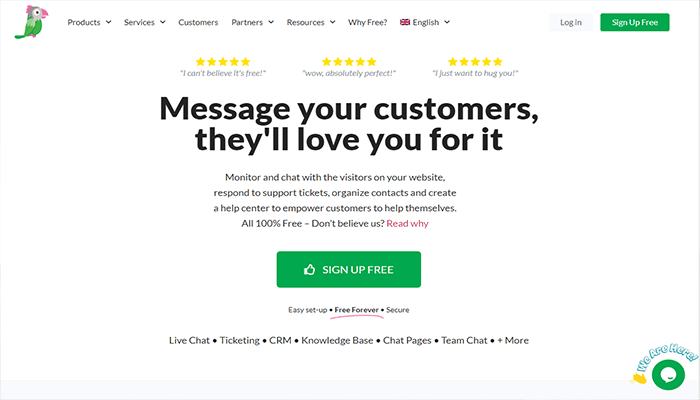 أفضل 15+ اضافات الدردشة المباشرة ووردبريس لعام 2025 1 صفحة Tawk.to الرئيسية