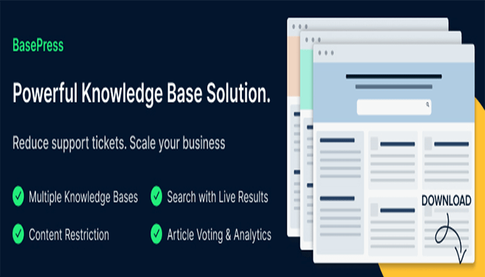 أفضل 6 اضافات ويكي ووردبريس لانشاء قاعدة معرفة قوية 2025 2 اضافة ويكي BasePress