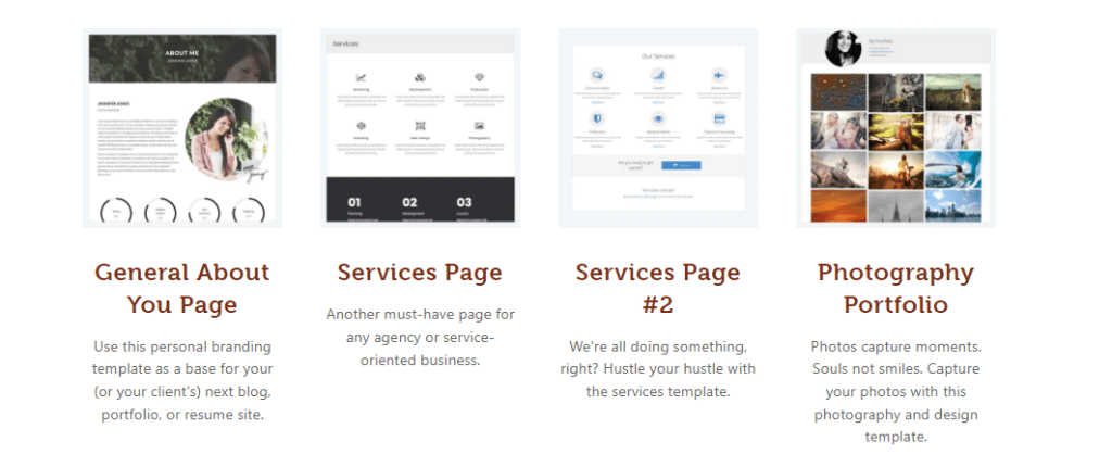 اليمنتور وبيفر بيلدر؟ أي منشئ صفحة هو الأفضل لموقع ووردبريس الخاص بك؟ 12 Beaver Builder content page templates