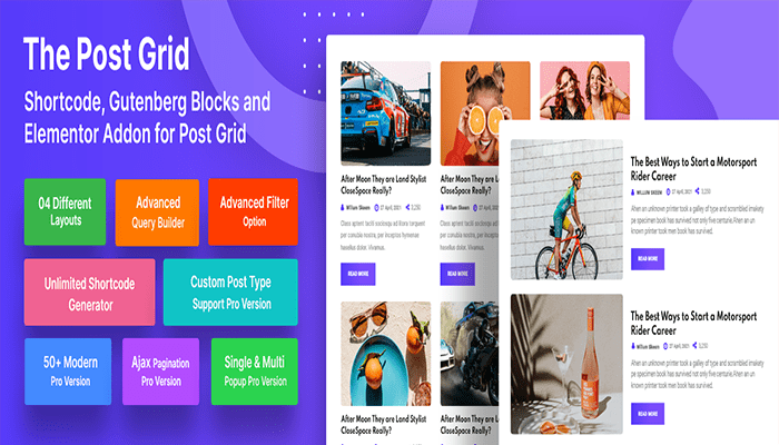 افضل 10 اضافات شبكة منشور ووردبريس فى عام 2025 2 The Post Grid WordPress Plugin