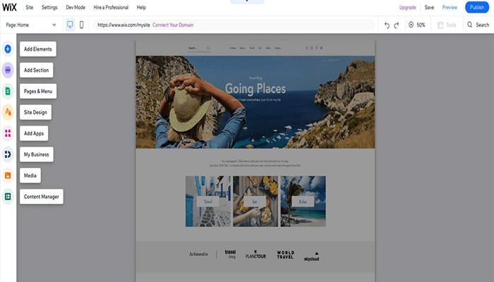 مقارنة Wix وWordPress: ما هو الخيار الأفضل لك؟ 11 Wix builder
