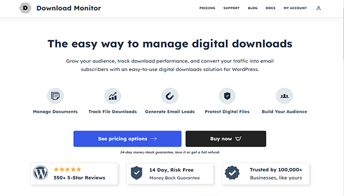 أفضل 10 اضافات ادارة التحميل ووردبريس لعام 2025 4 اضافة ادارة التحميل Download Monitor