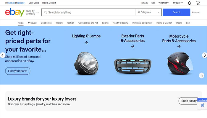 كيفية ربح المال من التدوين في عام 2025 وافضل الطرق المجربة والحقيقية 4 ebay homepage