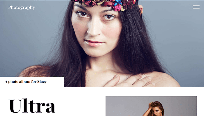 أفضل 8 قوالب معرض ووردبريس لعرض أعمالك بشكل مذهل 6 قالب Ultra Photography