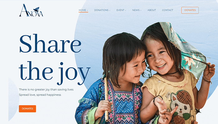 أفضل 19 قوالب غير ربحية ووردبريس للمنظمات الخيرية 16 Anova WordPress Theme