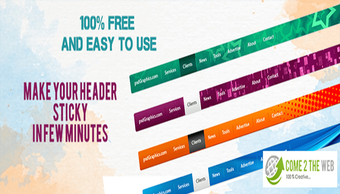 أفضل 9 اضافات هيدر ثابت ووردبريس لعام 2025 3 Simple Sticky Header Menu