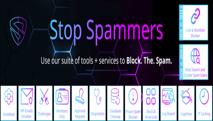 أفضل 9 اضافات البريد العشوائي ووردبريس 7 Stop Spammers Security WordPress Plugin