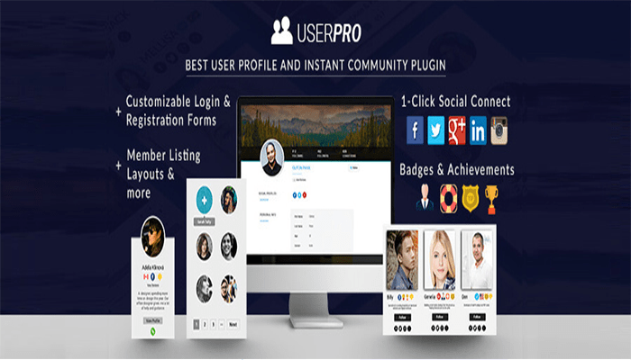 افضل 14 اضافات BuddyPress للمجتمعات عبر الانترنت 10 UserPro Community and User Profile WordPress Plugin
