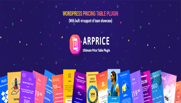أفضل 10+ اضافات جدول تسعير ووردبريس لإنشاء جداول الأسعار (2025) 3 اضافة جدول تسعير Arprice Lite