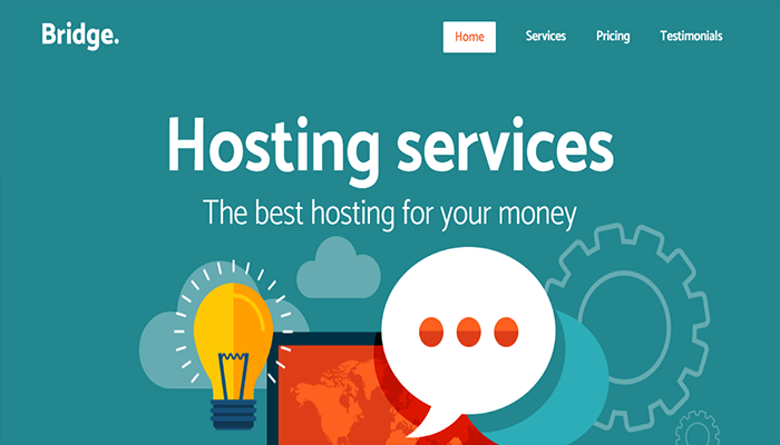 أفضل 10+ قوالب استضافة ووردبريس لعام 2026 4 bridge hosting theme