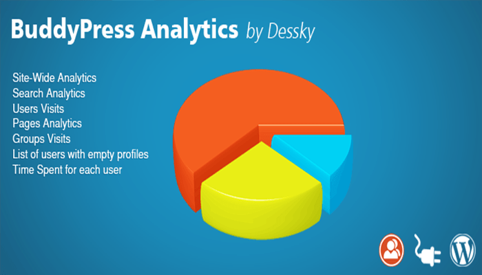 افضل 14 اضافات BuddyPress للمجتمعات عبر الانترنت 6 buddypress analytics by dessky