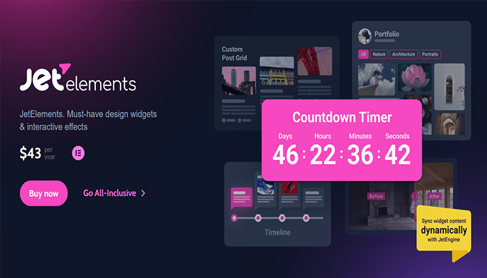 أفضل 10+ اضافات جدول تسعير ووردبريس لإنشاء جداول الأسعار (2025) 10 jetelements for elementor