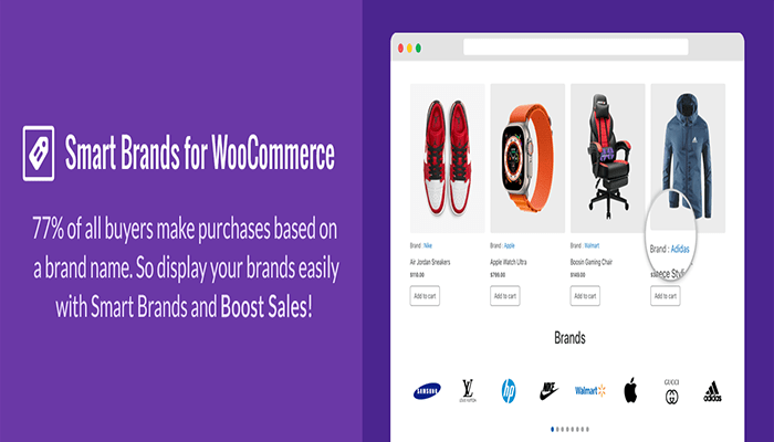 أفضل 6 اضافات العلامة التجارية ووكومرس 2025 2 smart brands for woocommerce plugin