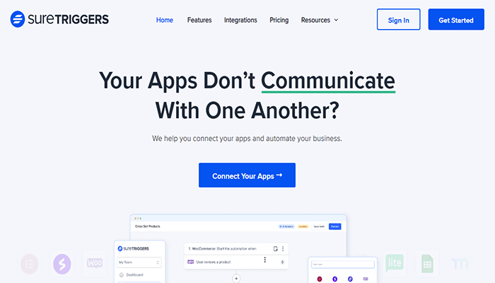 أفضل 6 أدوات أتمتة التسويق عبر البريد الالكتروني لـ ووردبريس 2025 1 أدوات أتمتة التسويق Suretriggers