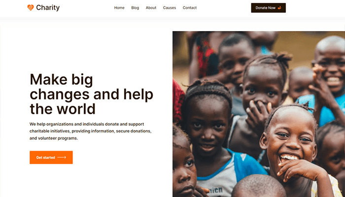 أفضل 19 قوالب غير ربحية ووردبريس للمنظمات الخيرية 7 قالب غير ربحي Sydney