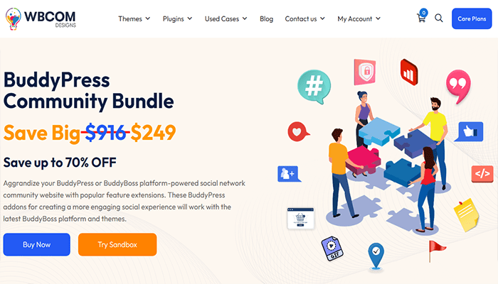 افضل 14 اضافات BuddyPress للمجتمعات عبر الانترنت 1 wbcom buddypress community bundle