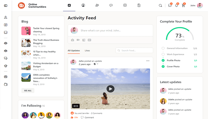 أفضل 10+ قوالب bbPress ووردبريس لعام 2025 1 قالب bbPress ووردبريس BuddyBoss