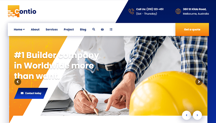 أفضل 10+ قوالب خلفية فيديو ووردبريس لعام 2025 11 contio wordpress theme